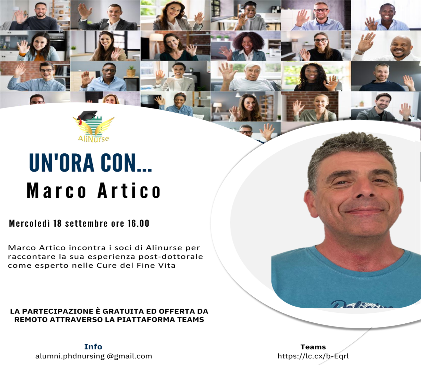 Evento AliNurse “UN’ORA CON…” 18 settembre 2024